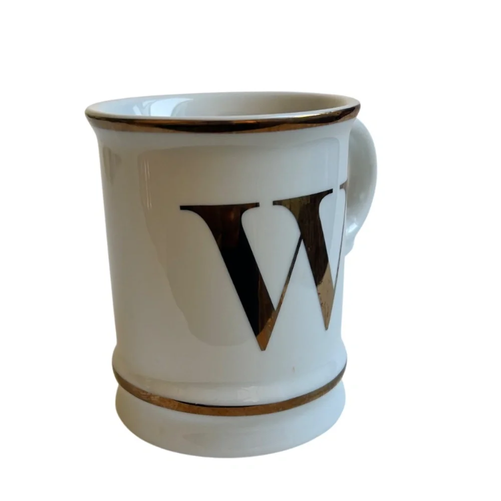 NWOT Williams Sonoma Monogrammed Mug W